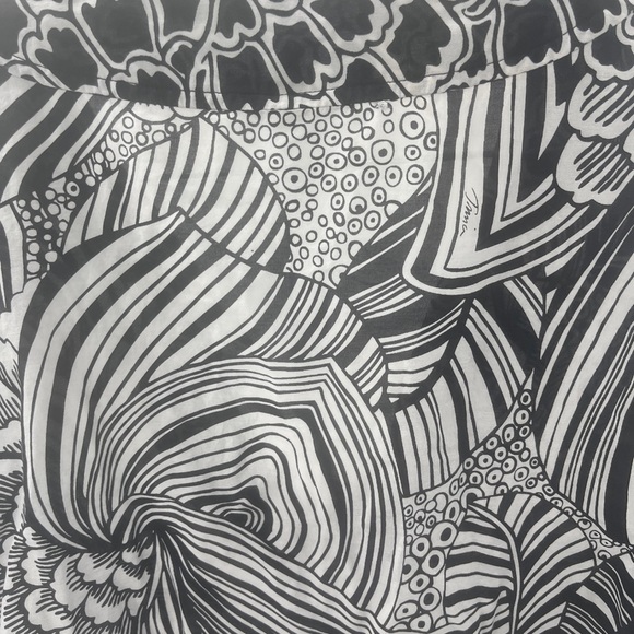 Trina Turk Cotton and Silk Sheer Tunic - Size Medium - Picture 5 of 12